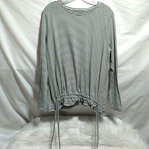 Any Body Blouse Tie Bottom Sz.M Gently Worn